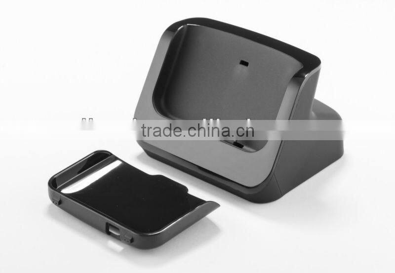 Hot selling HTC one HDMI dock with Detachable Case Plate which compatible without or with a slim-fit case