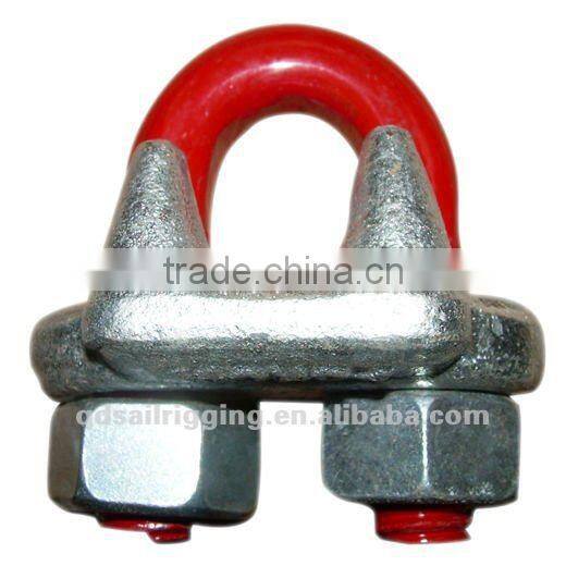 Us type drop forged wire rope saddle clip