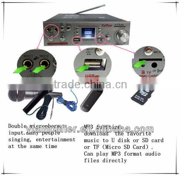 USB/TF card amplifier speaker YT-K36 with Karaoke