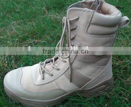 Suede leather military army desert boots