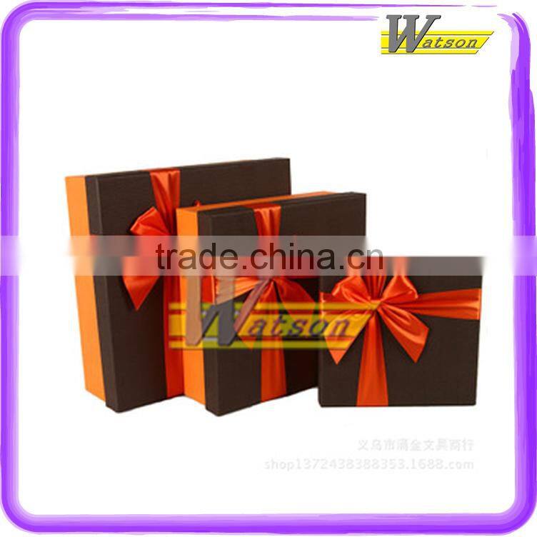 Delicious chocolate round paper box packaging , paper box gift box packaging box with silk handle