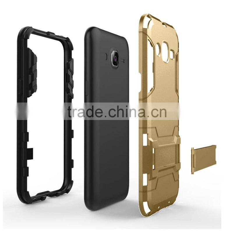 Fahsion Cool Phone holder Cover Case for J2 Mobile Phone Back Shell with stents MT-4787