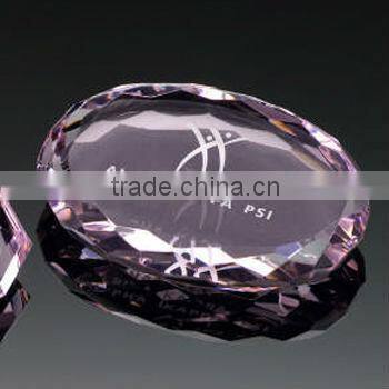 Etched crystal block