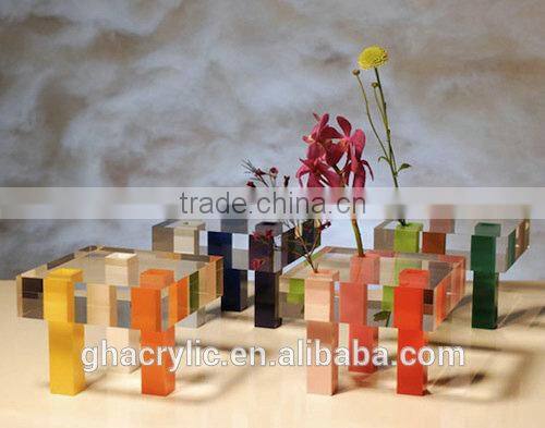 Smooth colorful acrylic display box ,Colored acrylic box