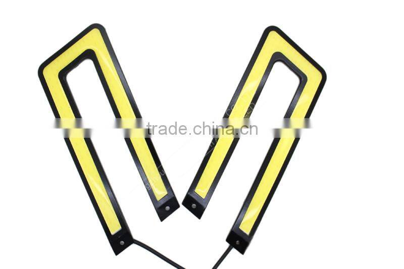 U shape Car Running Light LED White Head/Fog Day Drive Lamp car