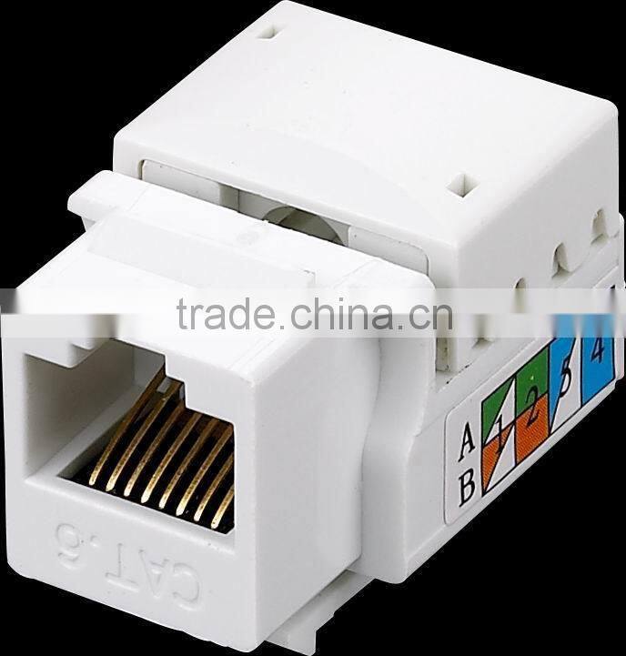 UTP rj45 cat5e cat6 utp female keystone jack