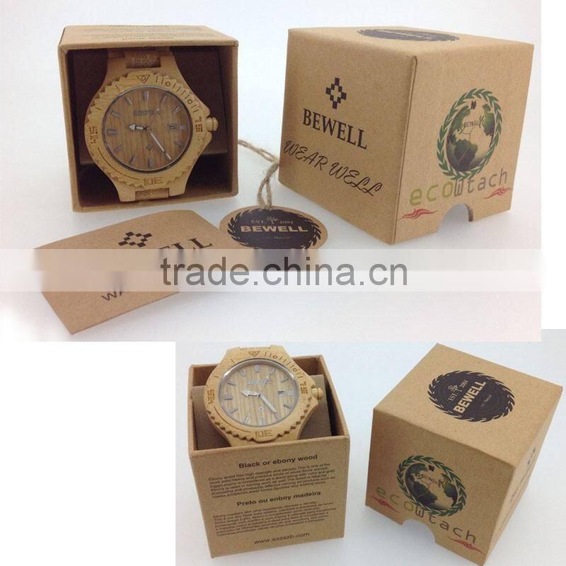 2016 Fashinable Luxury Stainless steel & sandalwood watch with the double butterfly-clasp ,Japan movt 8215, 3TAM waterproof