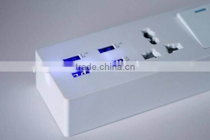 Switch Power Socket with 4 USB Ports
