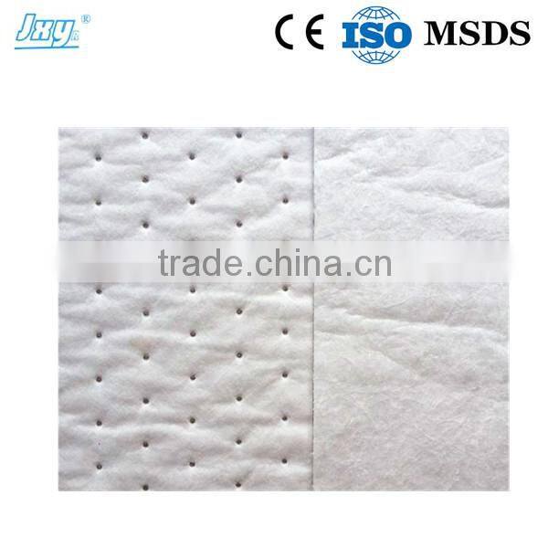 100% Polypropylene Spunbond Oil Only Heavy Weight Sorbent Pads/Dimpled&Perforated