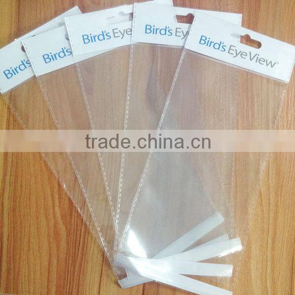 euro slot header bags, Self seal plastic cello bags, mouse mat packing retail display bags
