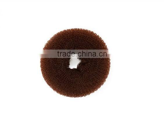 >>Hot selling fashionable girls black hair small bun donut/