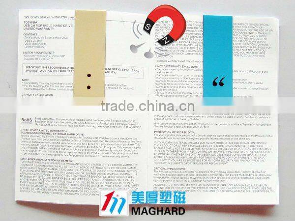 heart-shaped magnetic bookmark promotional gift item