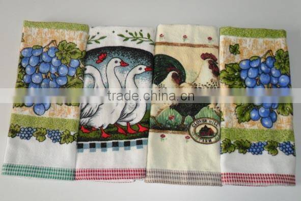 china product wholesale terry kitchen towels with custom printing