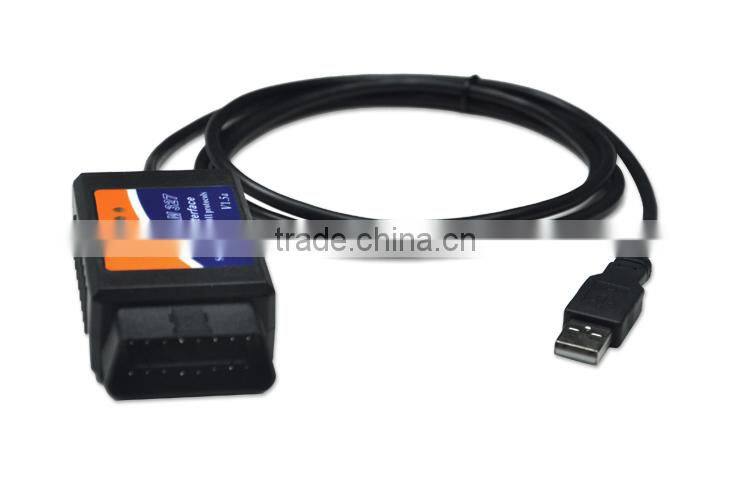 ELM327 USB , ELM327 V1.5 USB Diagnostic Scanner Auto Scanner OBD2 II Car Diagnostic Tool Auto Scan Tool Fast Shipping!