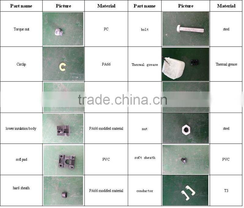 Insulator perforation connector/Line tap connect