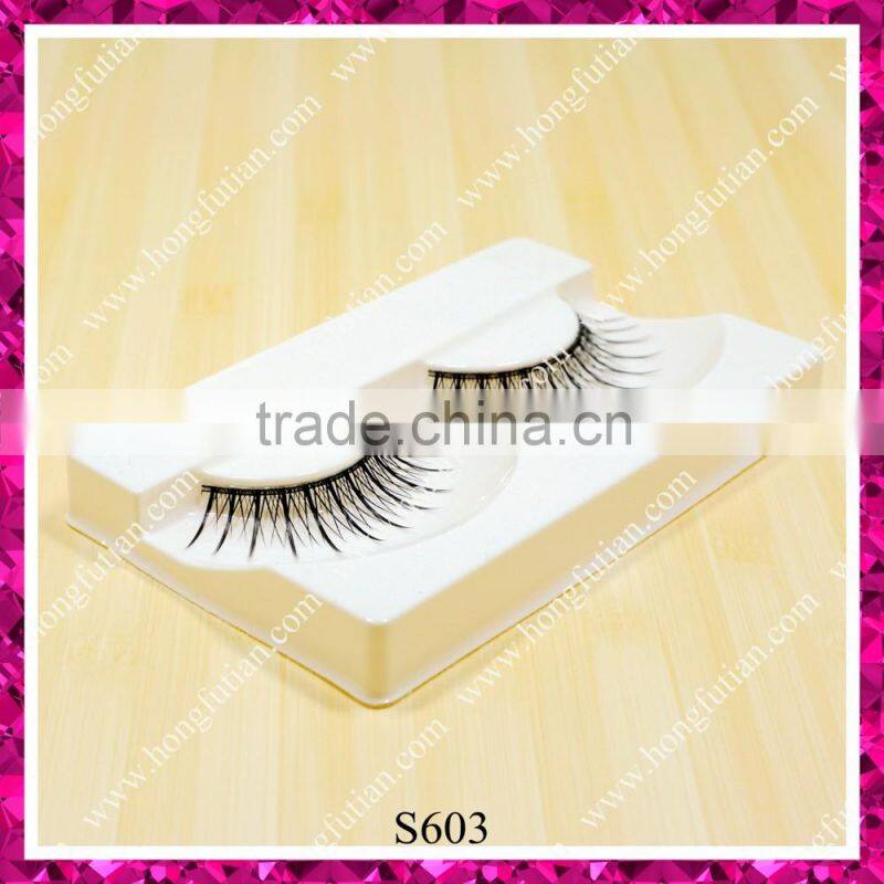 Wholesale price silk false eyelashes with private label
