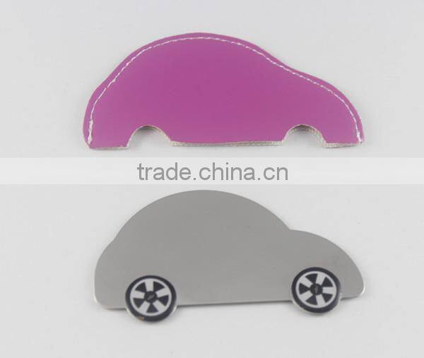 non-breakable gift metal mirror plain metal mirror wallet sized