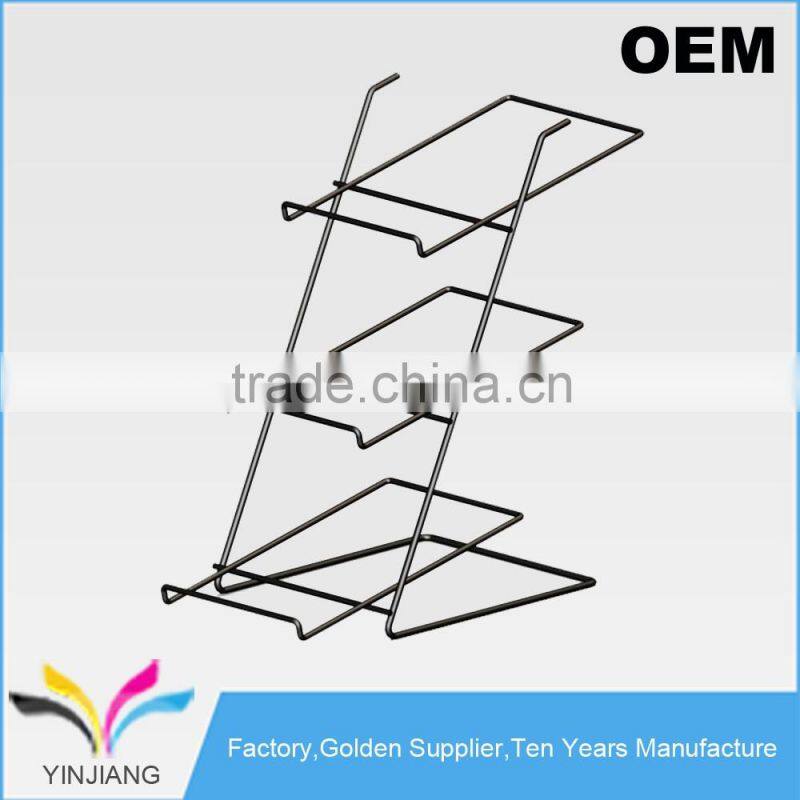 High Quality OEM design Metal Counter 3 tier wire rack snack display stand