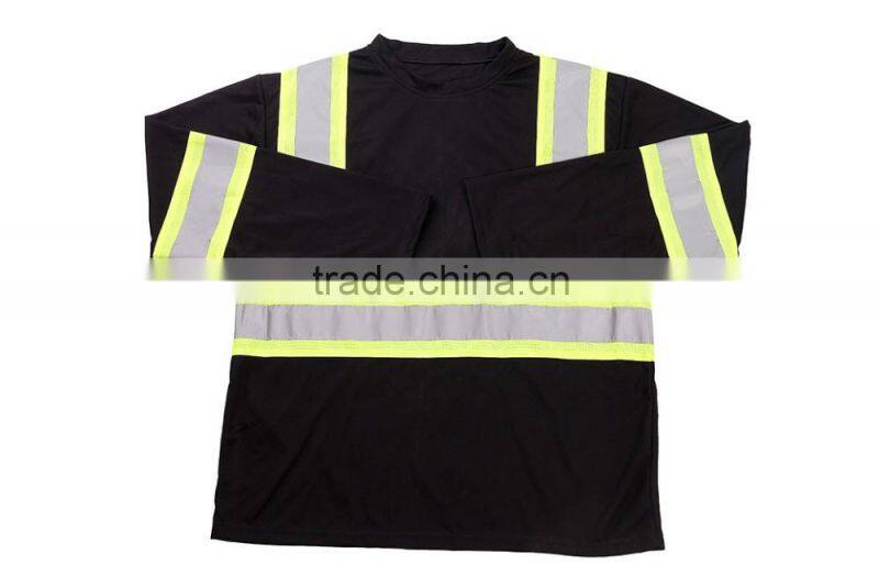 High Quality Reflective T Shirt With Pocket Fluorescent Long Sleeve Fluorescent Shirts