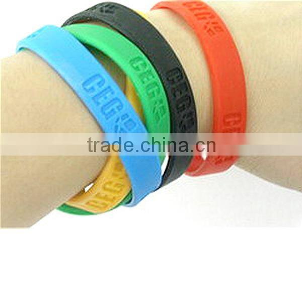 Personalized printed silicone bracelet for promotional gift