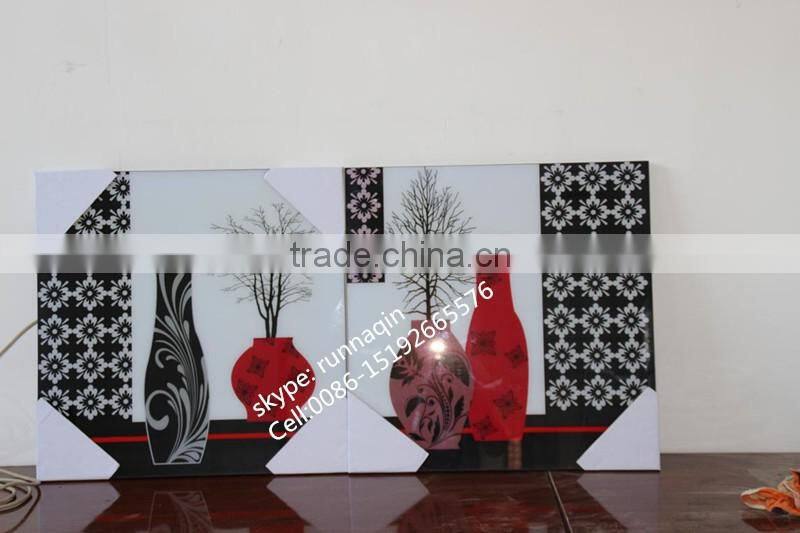 Home wall decor collage glass hanging frameless picture frame