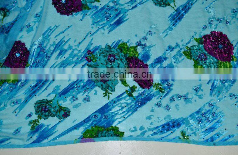 Wine color hand cut high quality fashion trending Nigerian style velvet lace fabrics