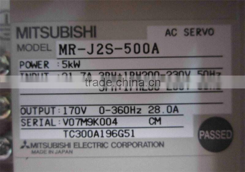 Original MR-J2S-500A 220v 5kw mitsubishi cnc servo motor driver