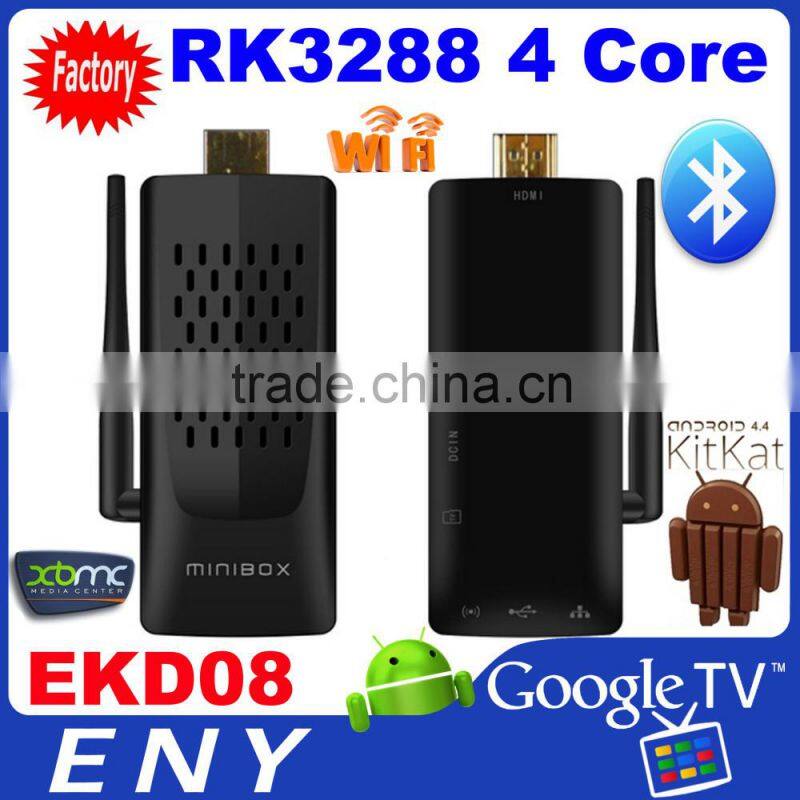 Rockchip3288 Quad core XBMC KODI EKD08 2GB/8GB 4k mini pc 3D tv stick