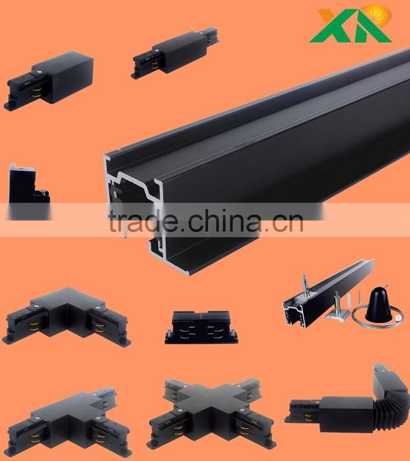 square 3 phase 4 wires track light accessories flexible connector