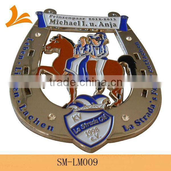 SM-LM007 decorative color filled metal medallions