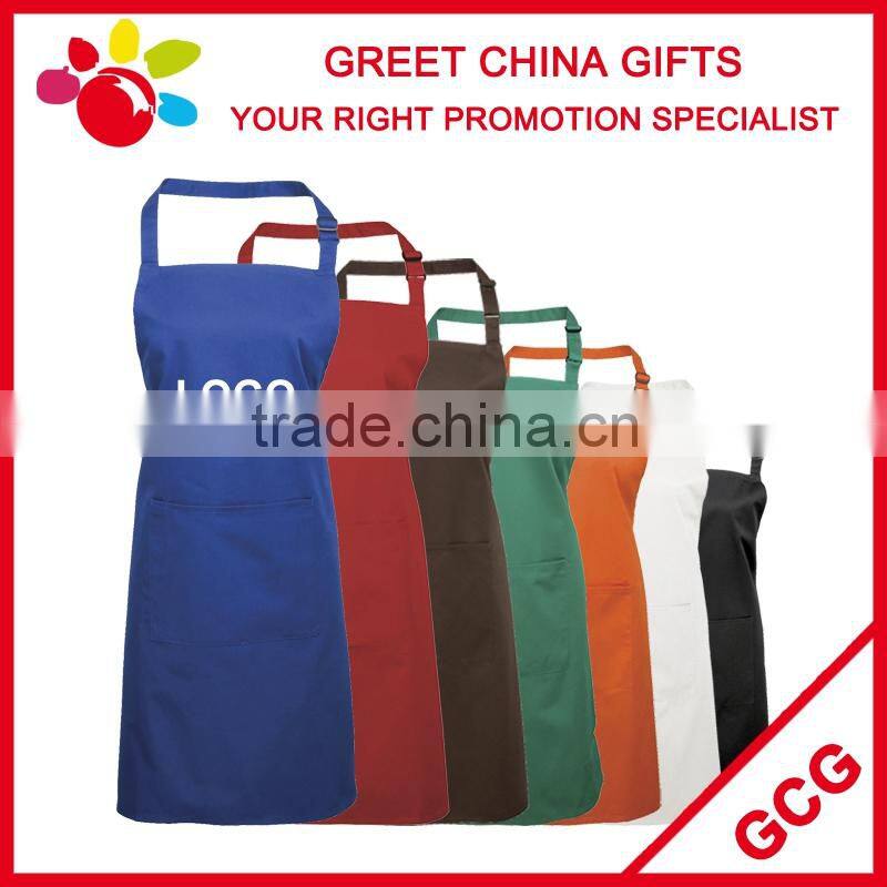 Cheap PVC Waterproof Custom Logo Children Adult Bib Kitchen Apron