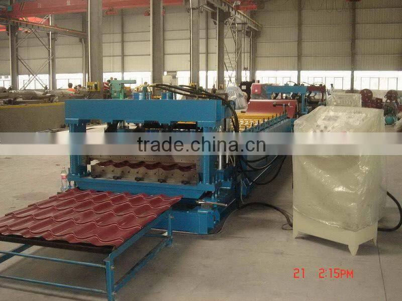 steel tile roof roll forming machine special shape desgin avalible