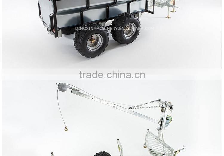 ATV Tow behind trailer for wood log timber