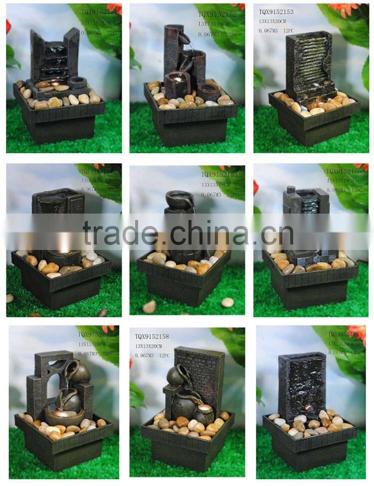 Souvenir gifts resin battery operated mini fountain for sale