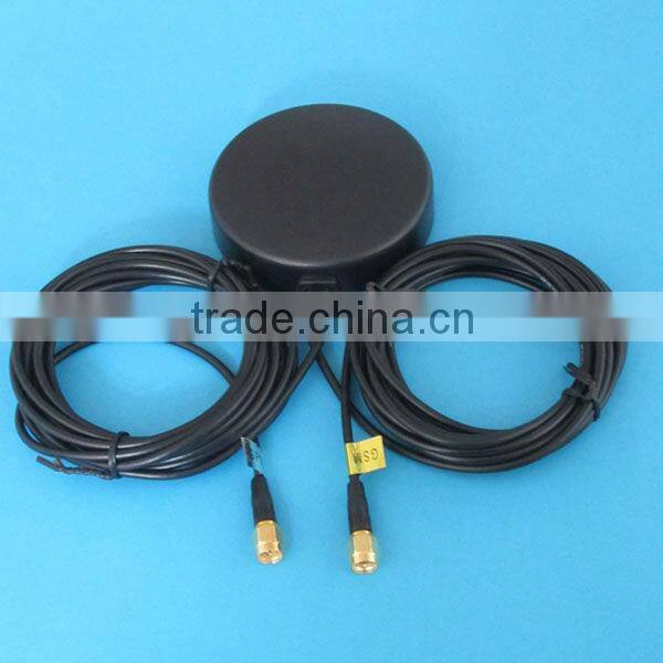 GPS GSM Combo Antenna 5m high quanlity cable Gold palte connector