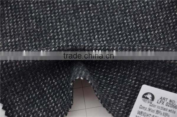 Wholesale high quality wool nylon woolen costume tweed fabric