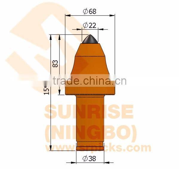 R75T Tunnel boring rock drill cutter roadheader tools parts