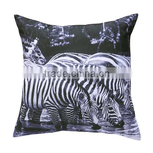 decorative 3d zebra print bedding chshion