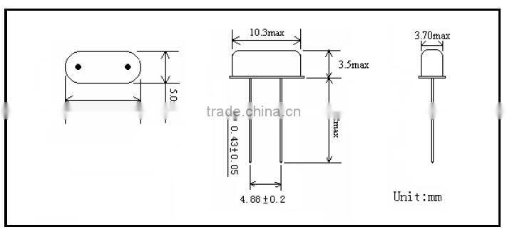 Quartz Crystal Resonator 5.000MHz HC-49S
