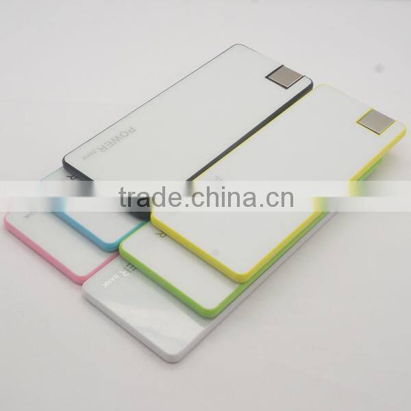 3000mah with slim elegant card power bank for iPhone
