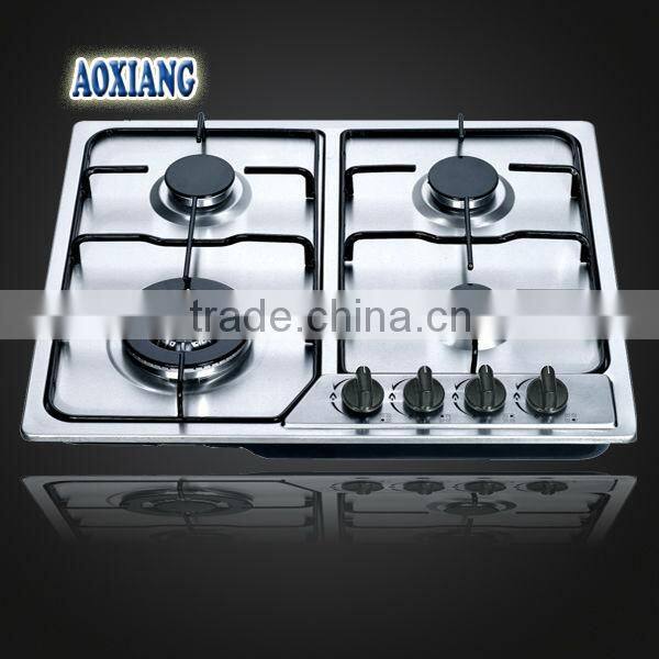 Built-in Customized SST Panel Gas Hob /4burner SST gas cooker AX614S-1