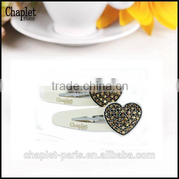 Popular Hair Accessories In Heart Shape With Stone