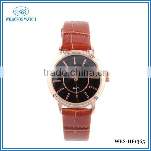 Latest simple model rose gold womens watch