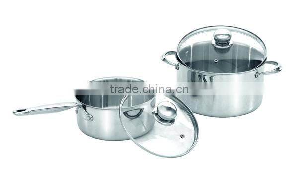 AH3589 7PCS 3-PLY STAINLESS STEEL COOKWARE SET