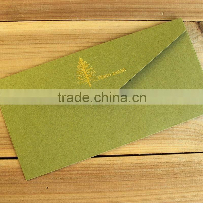 Custom logo printing paper envelopes gift envelope for invitation gift card