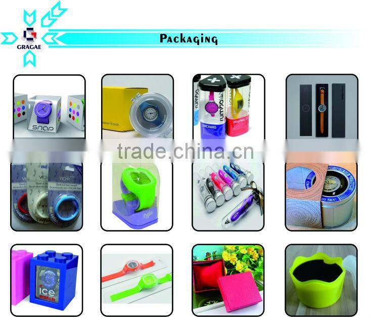 Fashion colorful women silicone watch