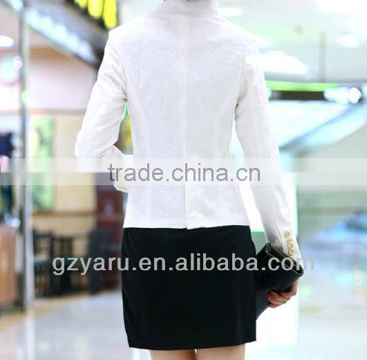 Women Formal Long Sleeve Blazer Women White Blazers 2013
