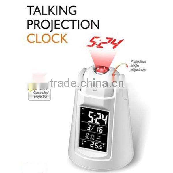 Wall Projection Clock Sound Control Voice Talking Wall Projection Clock