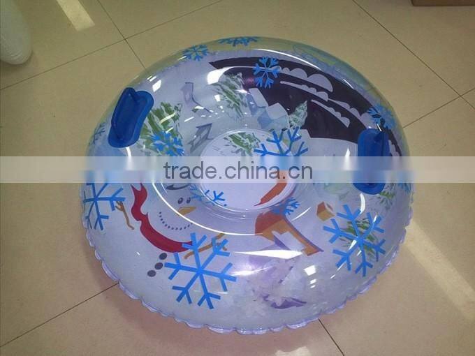 towable snow tube with cloth cover