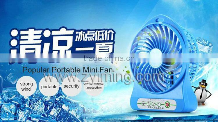 Zyiming hot sell fashionable gift usb fan YM-F98 mini cooling fan with powerful wind
